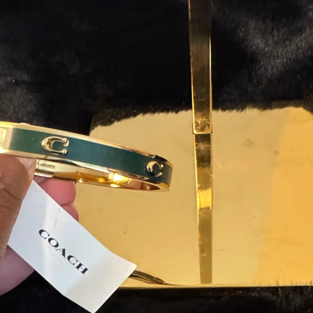 Coach Gold and Dark Green Bracelet - Picture 4 of 8